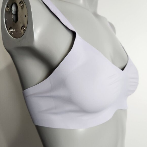 Knix Padded V Neck Thin Strap Bra In Orchid Size 32B - Picture 7 of 11